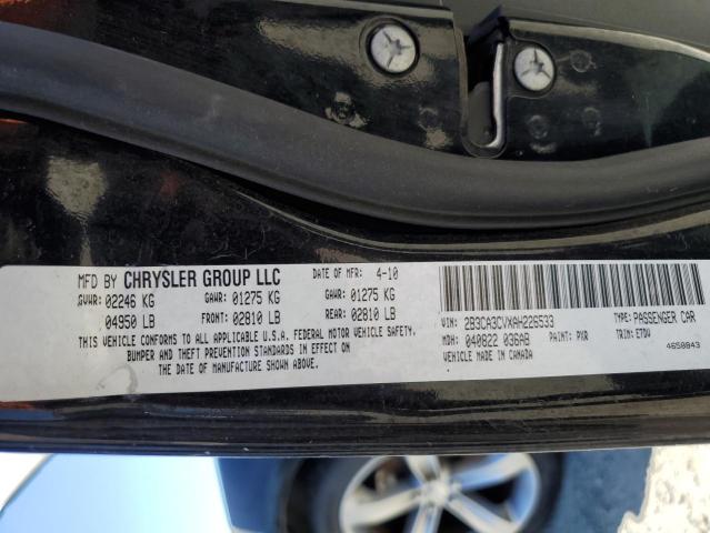 Photo 10 from auction – 2010 DODGE CHARGER SX with VIN 2B3CA3CVXAH226533