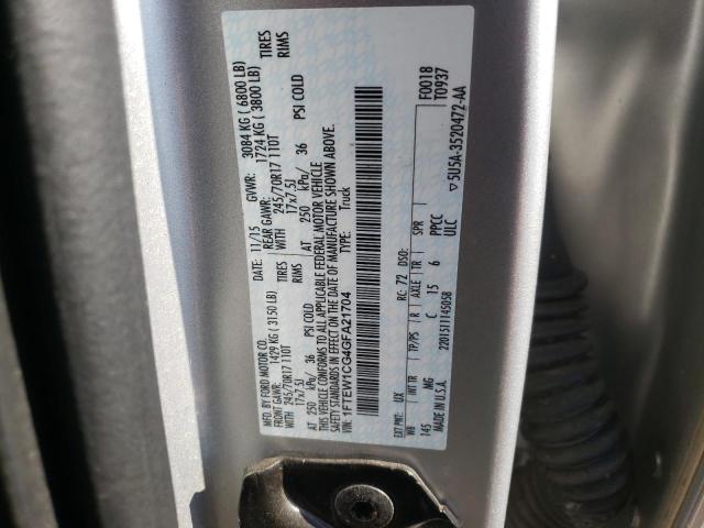 Photo 10 from auction – 2016 FORD F150 SUPER with VIN 1FTEW1CG4GFA21704