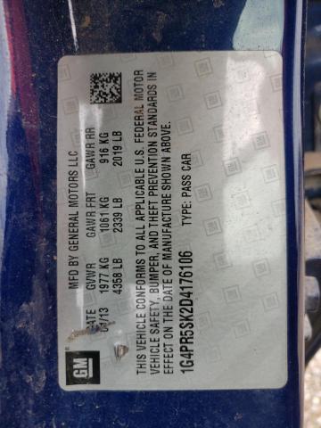 Photo 10 from auction – 2013 BUICK VERANO CON with VIN 1G4PR5SK2D4176106