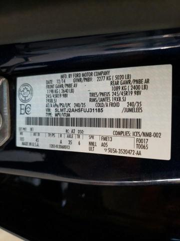صورة رقم 10 من المزاد - 2015 LINCOLN MKC مع VIN 5LMTJ2AH5FUJ31185