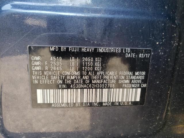 Photo 10 from auction – 2017 SUBARU LEGACY 2.5 with VIN 4S3BNAC62H3052708