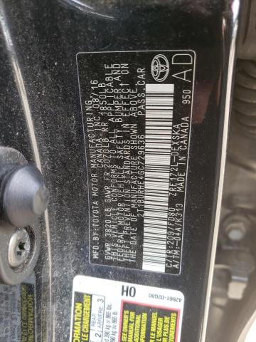 Photo 10 from auction – 2016 TOYOTA COROLLA L with VIN 2T1BURHE4GC729636
