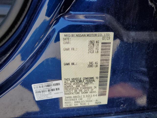 Photo 10 from auction – 2020 NISSAN ALTIMA S with VIN 1N4BL4BV2LC130144