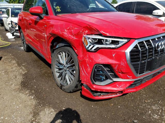 Photo 9 from auction – 2020 AUDI Q3 PREMIUM with VIN WA1EECF31L1041451