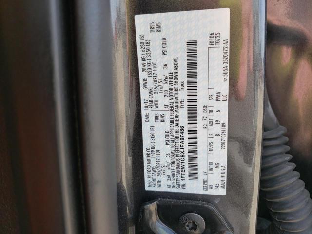 Foto 10 de la subasta – 2018 FORD F150 SUPER con VIN 1FTEW1CBXJFA97486