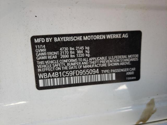 Photo 10 from auction – 2015 BMW 435 I GRAN with VIN WBA4B1C59FD955094