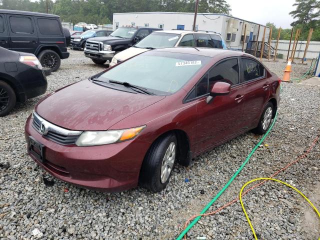 Photo 2 from auction – 2012 HONDA CIVIC with VIN 2HGFB2F58CH589092