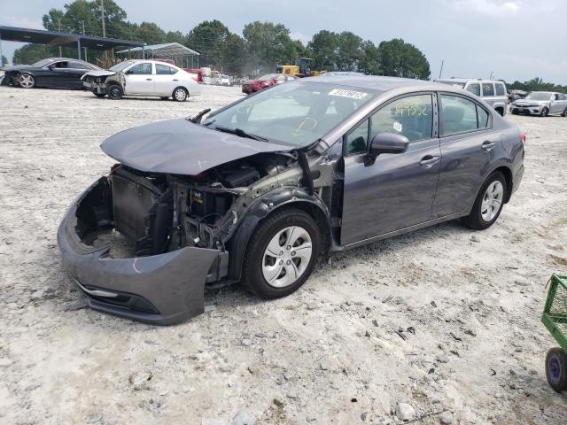 Photo 2 from auction – 2014 HONDA CIVIC LX with VIN 19XFB2F57EE043560