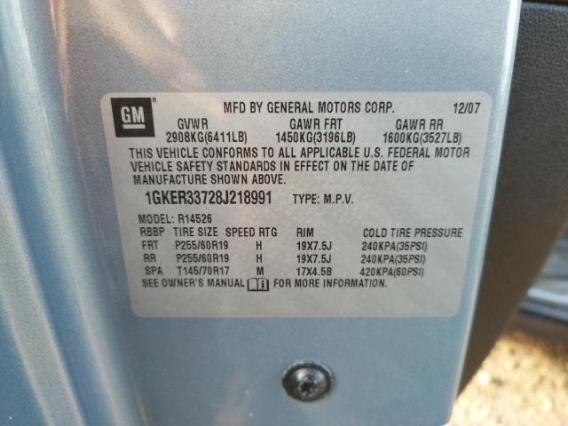 Photo 10 from auction – 2008 GMC ACADIA SLT with VIN 1GKER33728J218991