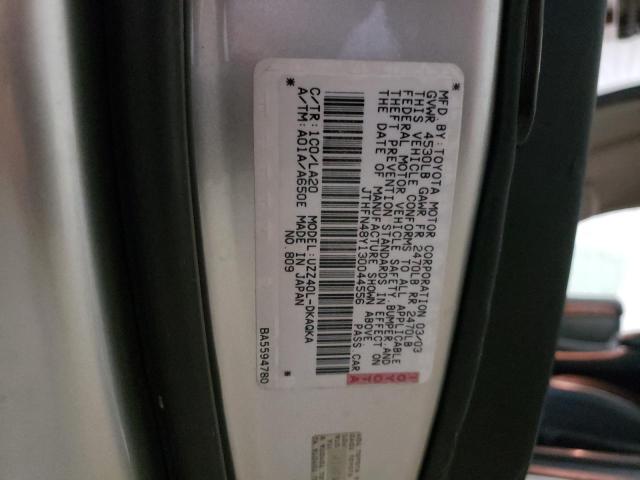 Photo 10 from auction – 2003 LEXUS SC 430 with VIN JTHFN48Y130044556