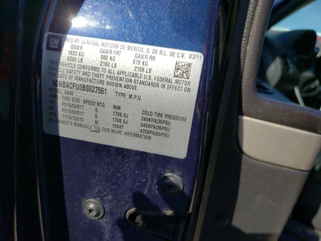 Photo 10 from auction – 2011 CHEVROLET HHR LT with VIN 3GNBACFU0BS627561