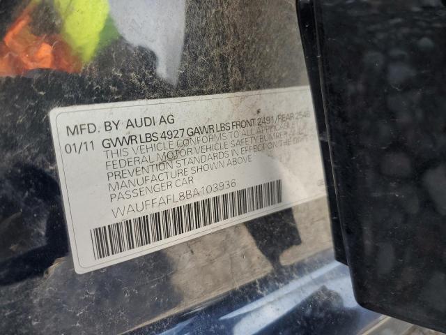 Photo 10 from auction – 2011 AUDI A4 PREMIUM with VIN WAUFFAFL8BA103936
