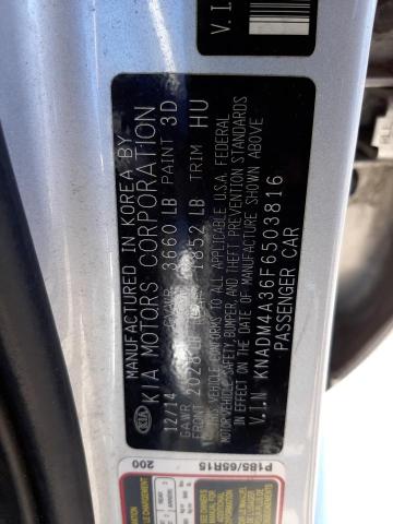 Photo 10 from auction – 2015 KIA RIO LX with VIN KNADM4A36F6503816