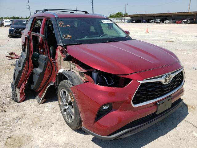 TOYOTA HIGHLANDER 2020 with VIN 5TDGZRAH6LS506544 - Photo from auction