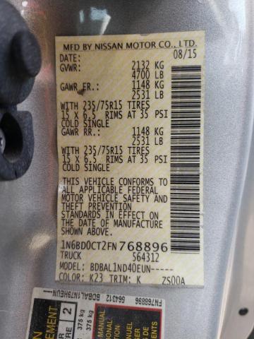 Photo 10 from auction – 2015 NISSAN FRONTIER S with VIN 1N6BD0CT2FN768896