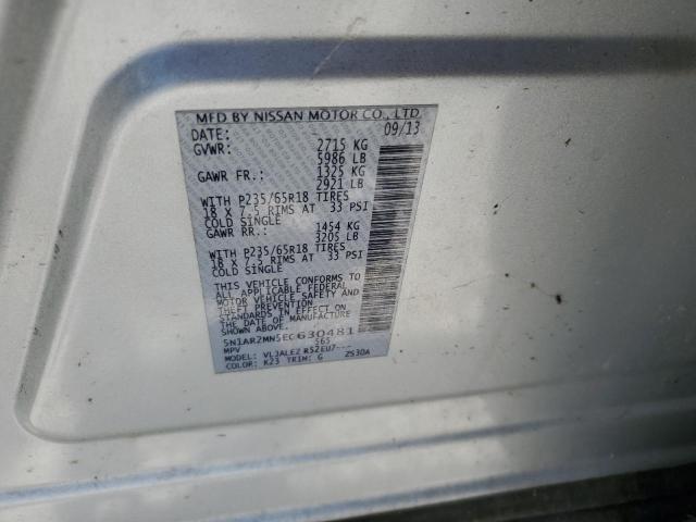 Photo 10 from auction – 2014 NISSAN PATHFINDER with VIN 5N1AR2MN5EC630481