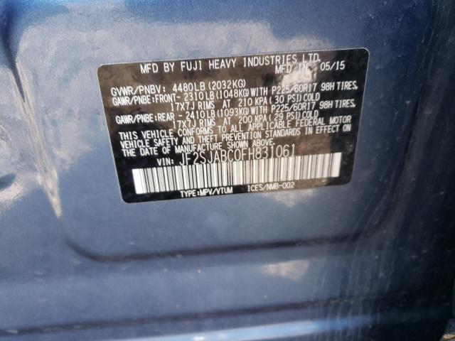 Photo 10 from auction – 2015 SUBARU FORESTER 2 with VIN JF2SJABC0FH831061