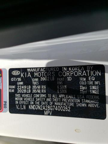 Photo 10 from auction – 2016 KIA SOUL with VIN KNDJN2A28G7400262