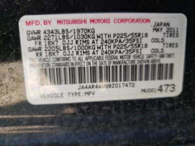Photo 10 from auction – 2011 MITSUBISHI OUTLANDER with VIN JA4AR4AU9BZ017472
