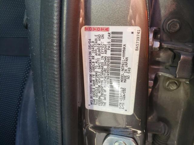 Photo 10 from auction – 2005 TOYOTA SCION XA with VIN JTKKT624950080885