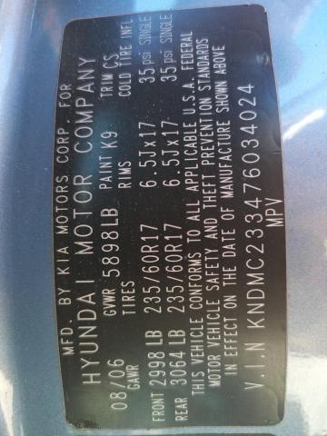 Photo 10 from auction – 2007 HYUNDAI ENTOURAGE with VIN KNDMC233476034024