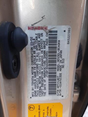Photo 10 from auction – 2002 LEXUS ES 300 with VIN JTHBF30G420053551