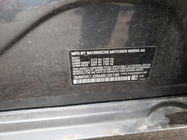 Photo 10 from auction – 2021 BMW 330XI with VIN 3MW5R7J06M8C08198