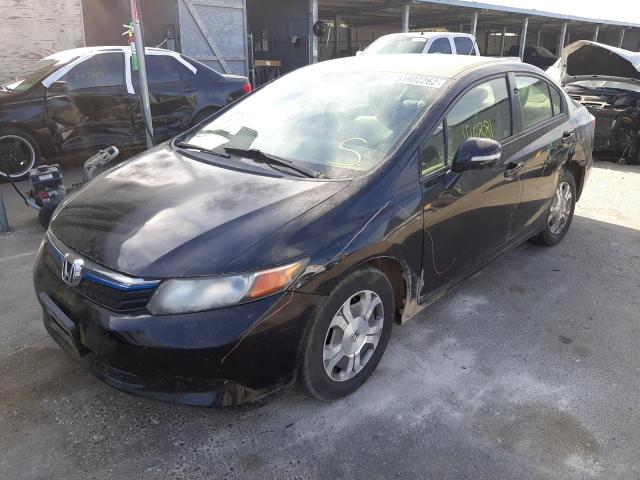 Photo 2 from auction – 2012 HONDA CIVIC HYBR with VIN JHMFB4F26CS010348