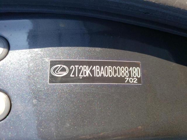 Photo 10 from auction – 2011 LEXUS RX 350 with VIN 2T2BK1BA0BC088180