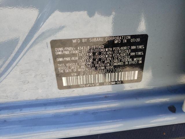 Photo 10 from auction – 2021 SUBARU CROSSTREK with VIN JF2GTAPC4M8221086