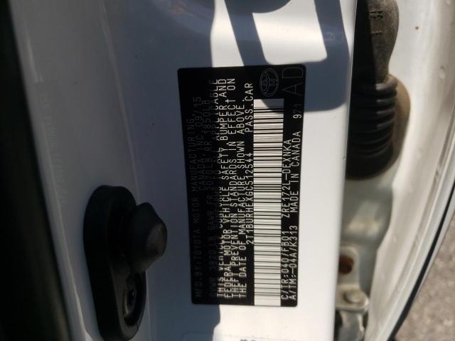 Photo 10 from auction – 2016 TOYOTA COROLLA L with VIN 2T1BURHEXGC512544