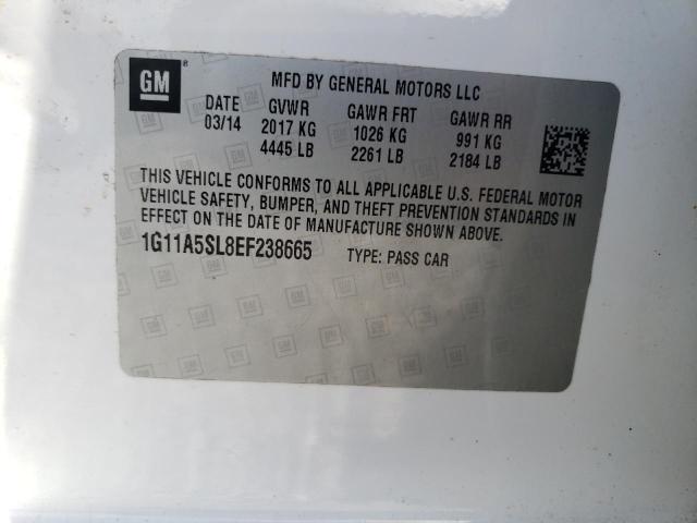 Photo 10 from auction – 2014 CHEVROLET MALIBU LS with VIN 1G11A5SL8EF238665
