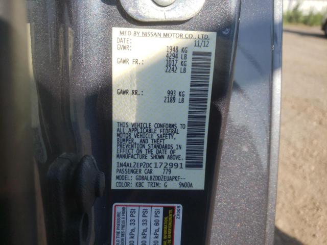 Photo 10 from auction – 2013 NISSAN ALTIMA S with VIN 1N4AL2EP2DC172991