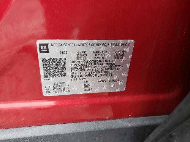 Photo 10 from auction – 2019 GMC TERRAIN SL with VIN 3GKALVEV0KL335671
