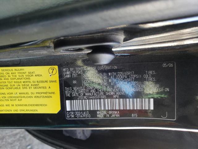Photo 10 from auction – 2006 TOYOTA HIGHLANDER with VIN JTEEW21A460031845