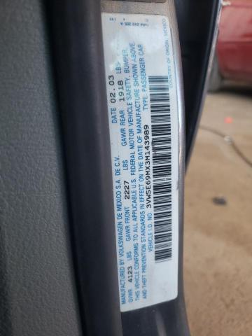 Photo 10 from auction – 2003 VOLKSWAGEN JETTA GLS with VIN 3VWSE69MX3M143989