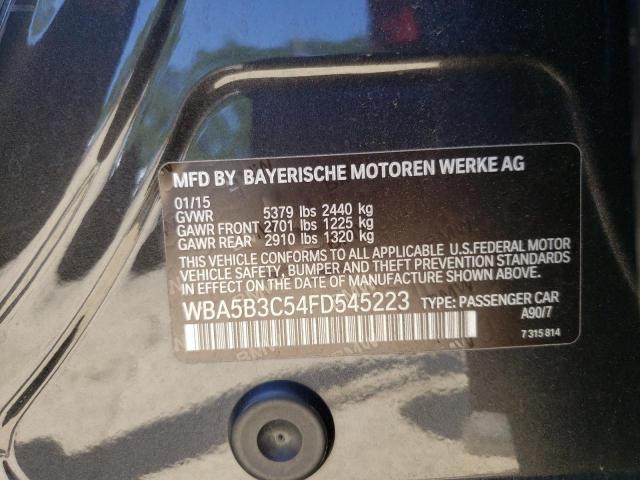Photo 10 from auction – 2015 BMW 535 XI with VIN WBA5B3C54FD545223