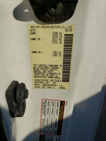 Photo 10 from auction – 2009 NISSAN ALTIMA 2.5 with VIN 1N4AL24E19C187182