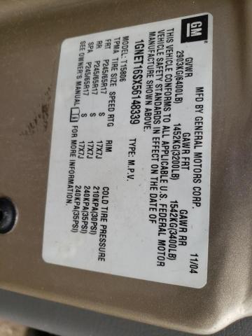 Photo 10 from auction – 2005 CHEVROLET TRAILBLAZE with VIN 1GNET16SX56148339