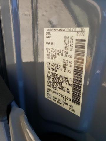 Photo 10 from auction – 2022 NISSAN ROGUE SL with VIN 5N1BT3CA9NC707573