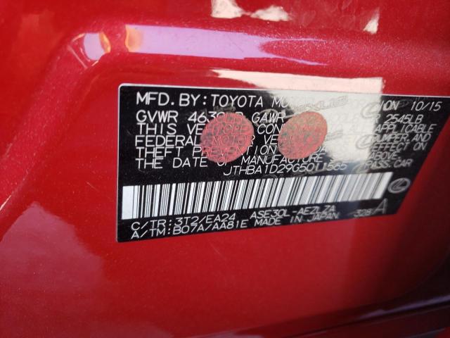 Photo 10 from auction – 2016 LEXUS IS 200T with VIN JTHBA1D29G5011565