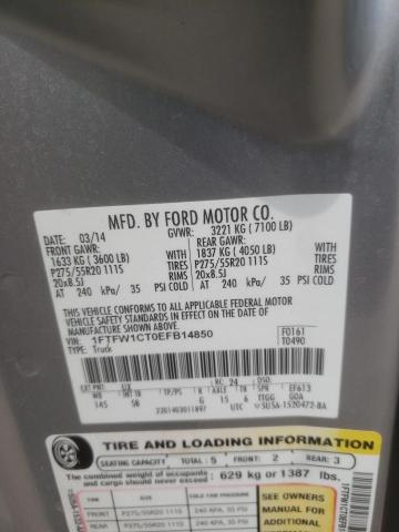 Photo 10 from auction – 2014 FORD F150 SUPER with VIN 1FTFW1CT0EFB14850