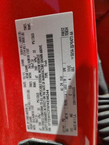 Photo 10 from auction – 2015 FORD F150 SUPER with VIN 1FTEW1CF6FKE98244