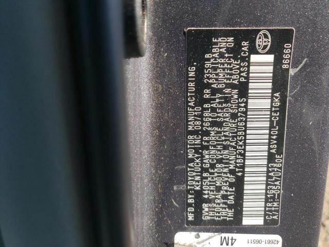 Zdjęcie 10 z aukcji – 2011 TOYOTA CAMRY BASE z VIN 4T1BF3EK5BU637945