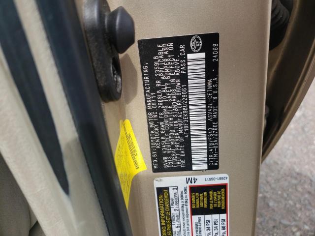 Photo 10 from auction – 2011 TOYOTA CAMRY BASE with VIN 4T1BF3EK9BU229061
