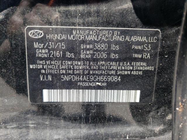 Photo 10 from auction – 2016 HYUNDAI ELANTRA SE with VIN 5NPDH4AE9GH669084