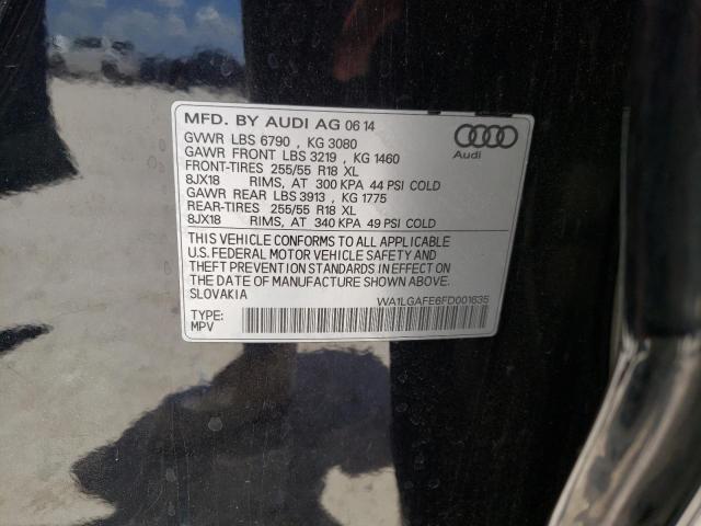 Photo 10 from auction – 2015 AUDI Q7 PREMIUM with VIN WA1LGAFE6FD001635