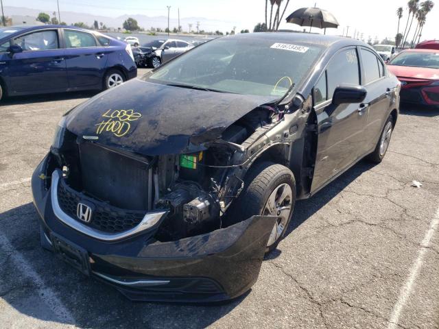Photo 2 from auction – 2015 HONDA CIVIC LX with VIN 19XFB2F53FE269841