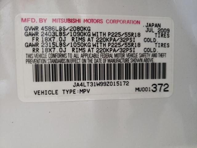 Photo 10 from auction – 2009 MITSUBISHI OUTLANDER with VIN JA4LT31W99Z015172