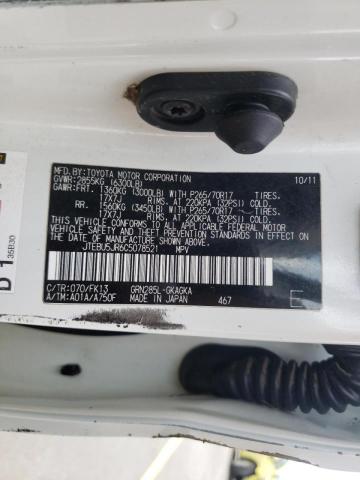Photo 10 from auction – 2012 TOYOTA 4RUNNER SR with VIN JTEBU5JR6C5078521